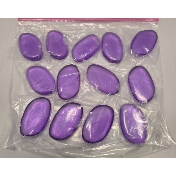 Unbranded Other - 13 PURPLE Silicone Makeup Sponge Cosmetics Beauty Applicator BB Cream Foundation